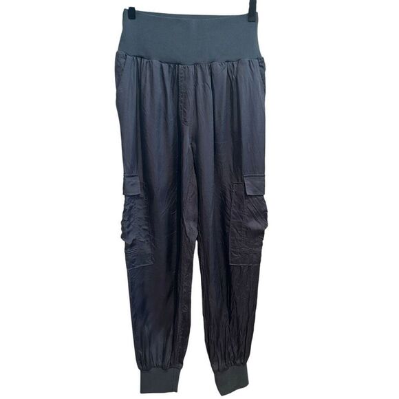 Cinq a Sept Giles Cupro Cargo Jogger Pants Size S - Picture 1 of 6